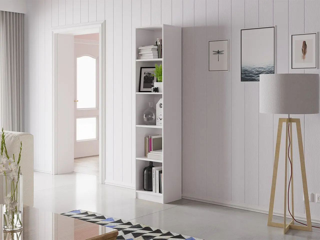 Стеллаж Mirjan24 Eleylin/Office R40 (White) - 2