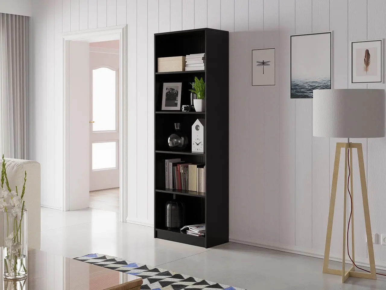 Etajera Mirjan24 Eleylin/Office R60 (Black) - 2