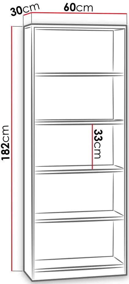 Etajera Mirjan24 Eleylin/Office R60 (Sonoma Oak) - 4