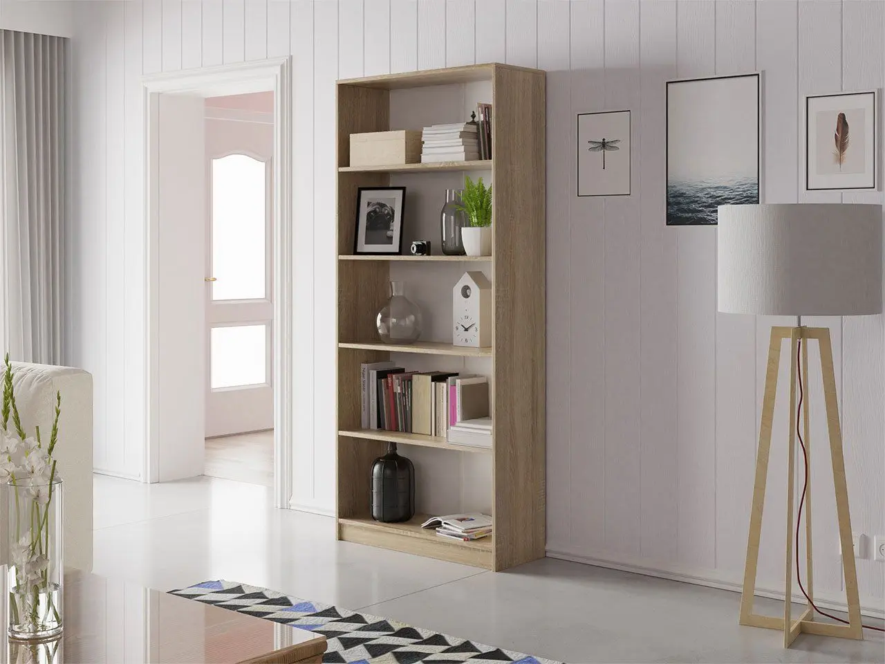 Etajera Mirjan24 Eleylin/Office R80 (Sonoma Oak) - 3