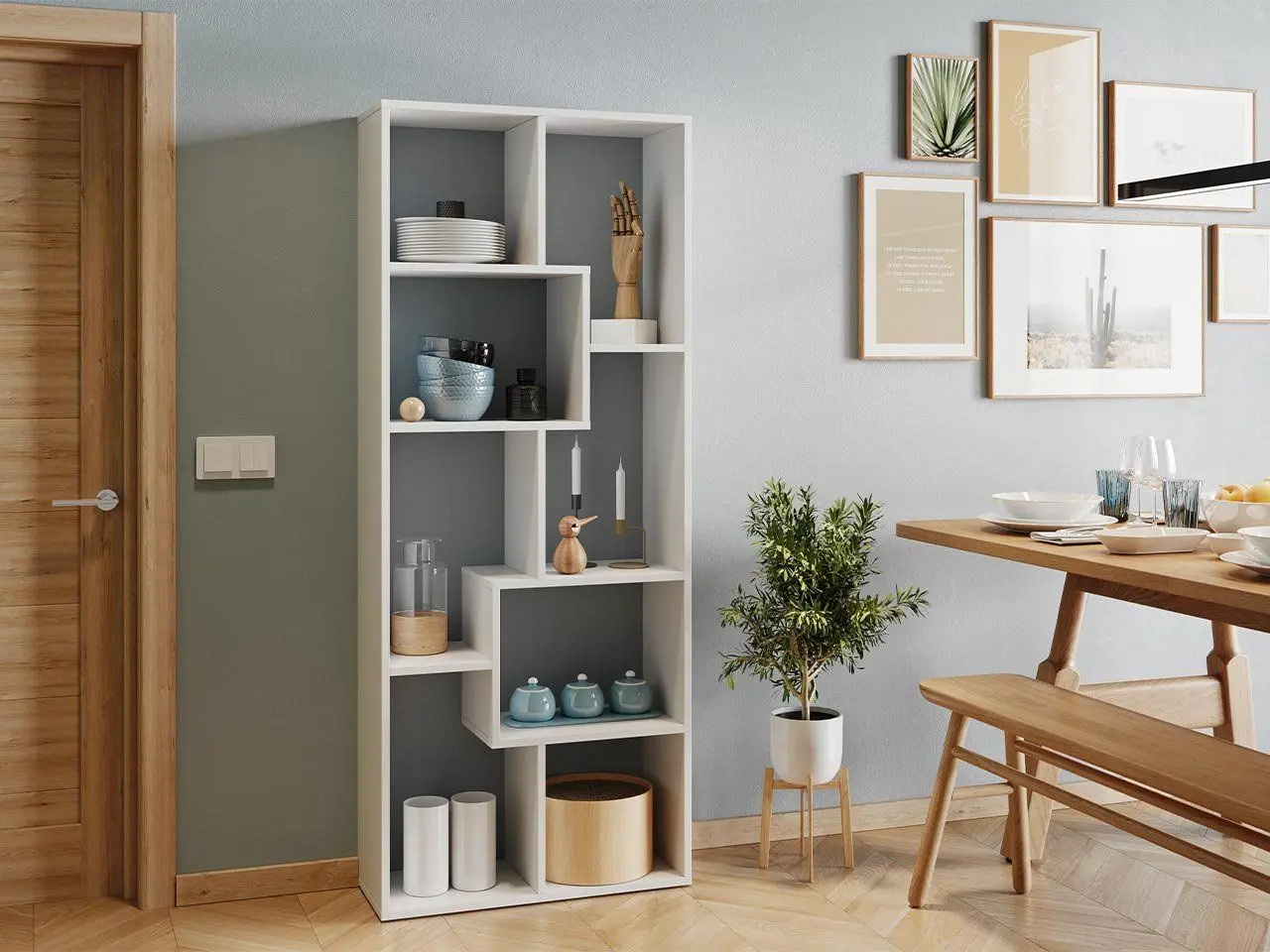 Etajera Mirjan24 Kiroti/Borunio (White) - 3