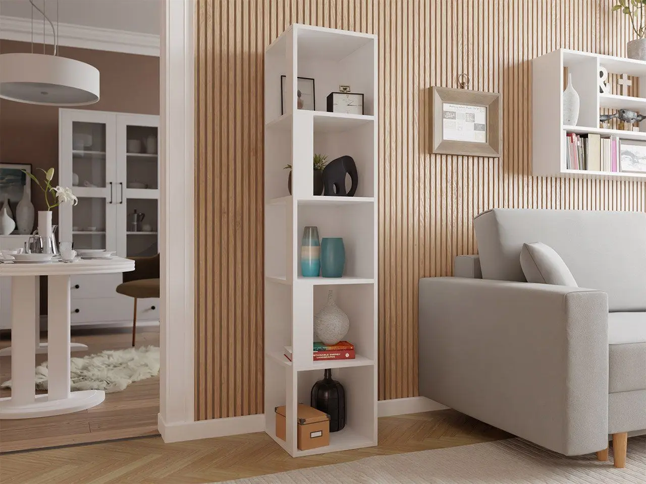 Etajera Mirjan24 Potyt/Vovite (White)