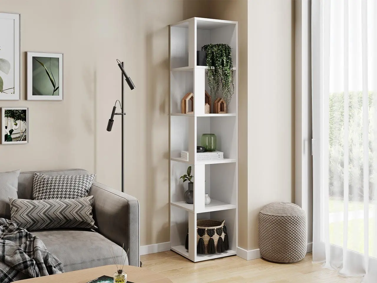 Etajera Mirjan24 Potyt/Vovite (White)