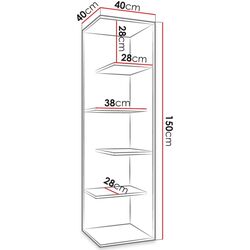 Etajera de colt Mirjan24 Tozzeri/Wynka (White) Thumb