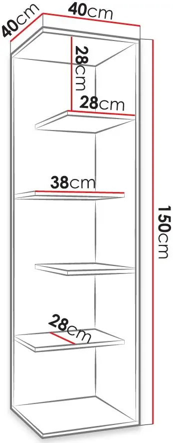 Etajera de colt Mirjan24 Tozzeri/Wynka (White) - 2