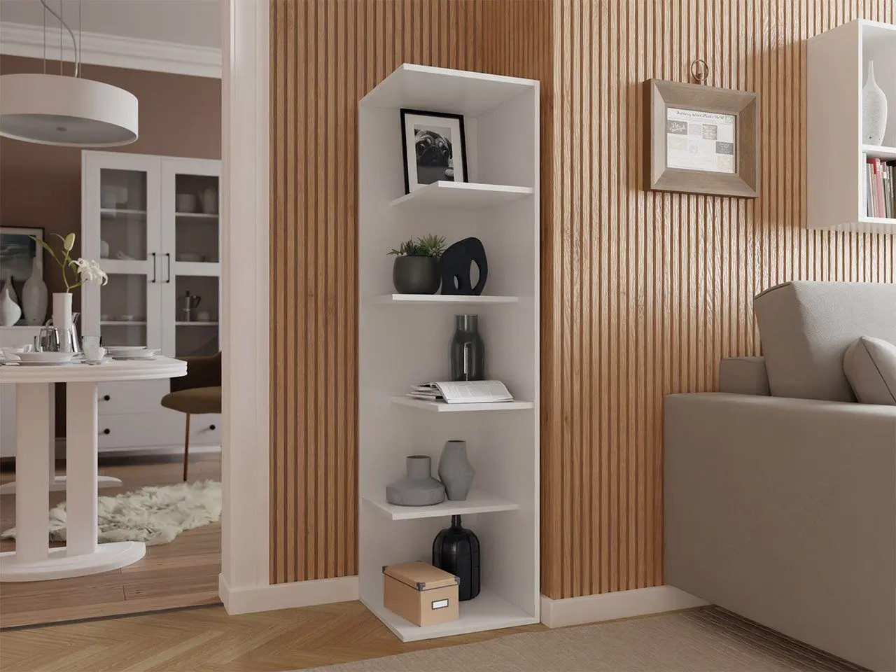 Etajera de colt Mirjan24 Tozzeri/Wynka (White) - 3