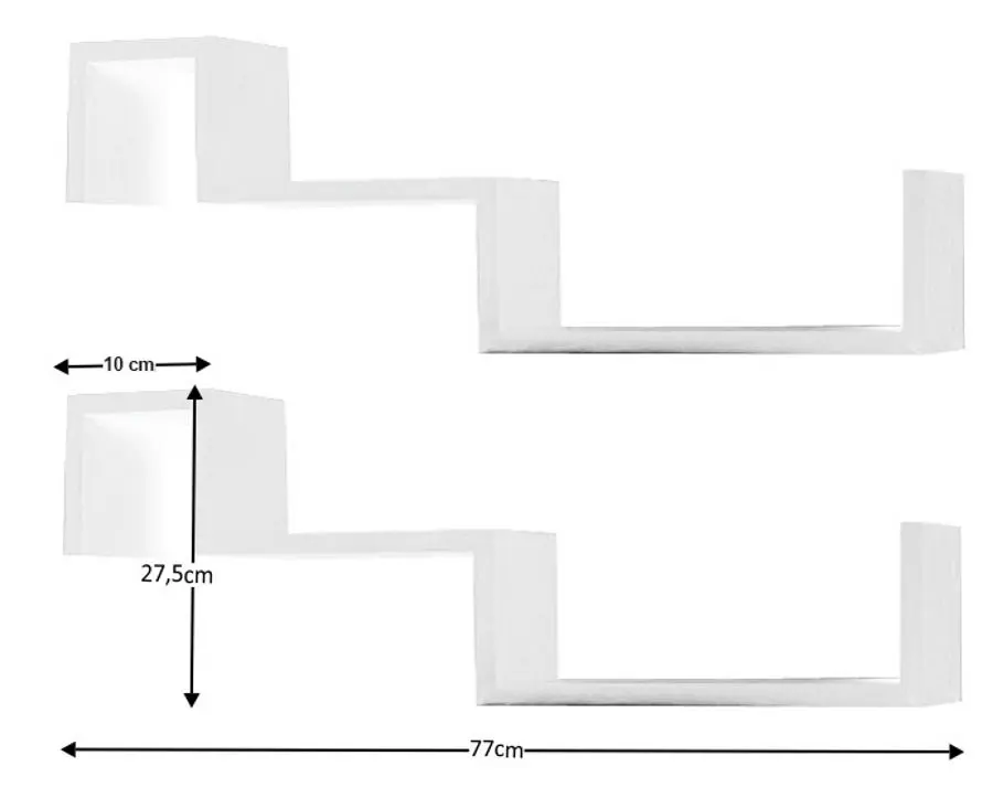 Combinatie de rafturi suspendate Mobhaus Fri New (White)