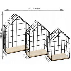Set de rafturi Mobhaus Azuri (Natural/Black) Thumb