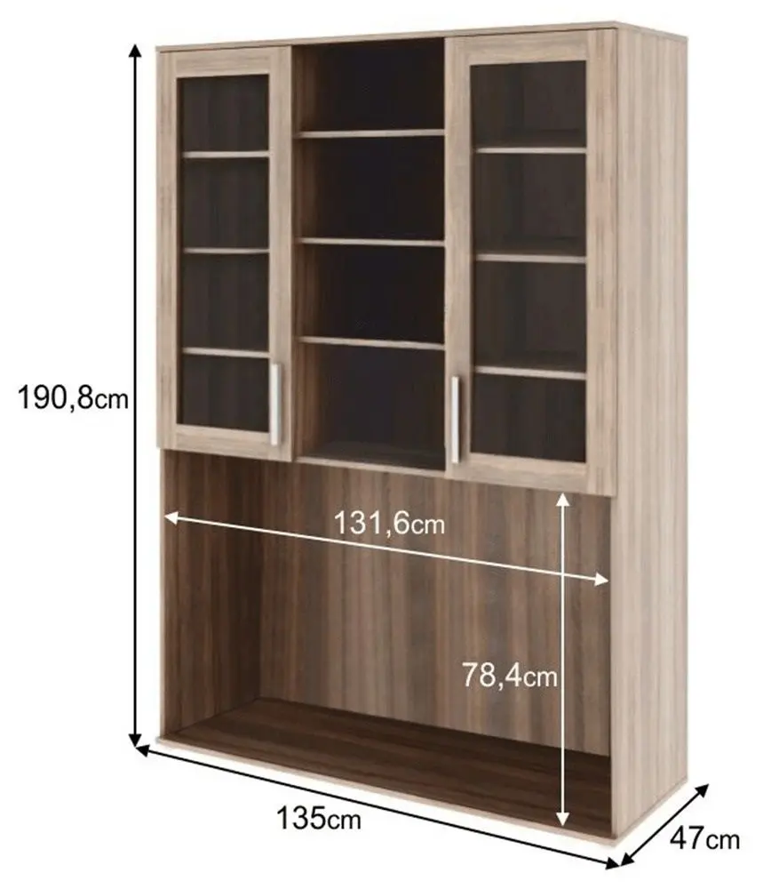 Dulap suprapus Tempo Kondela Dunaj Typ 6 (Sonoma Oak)