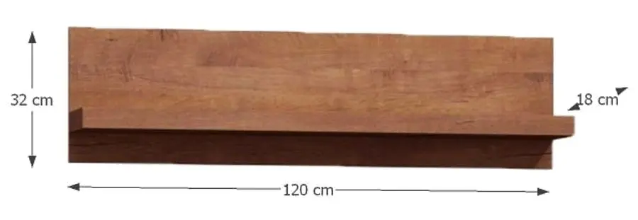 Полка Tempo Kondela Infinity I-11 (Ash Light)