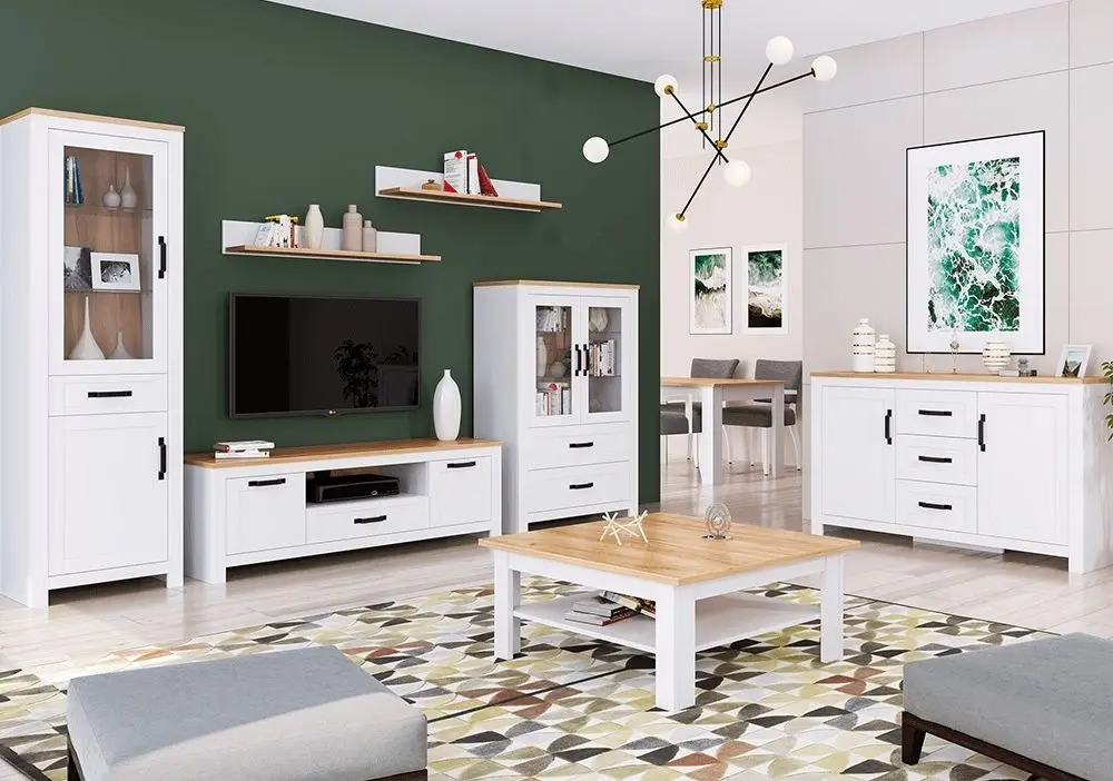 Raft Tempo Kondela Lanzette D (White/Craft Oak Golden)