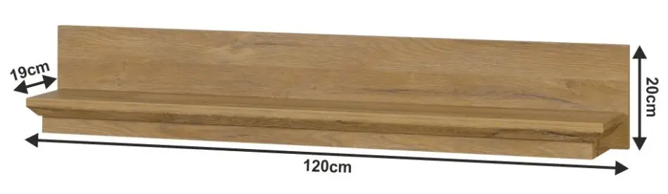 Полка Mobhaus Leon MZ18 (Grand Oak)