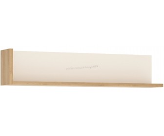 Raft Tempo Kondela Leonardo LYOP01 (Riviera Oak/White Extra High Gloss)