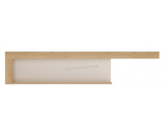 Raft Tempo Kondela Leonardo LYOP03 (Riviera Oak/White Extra High Gloss)