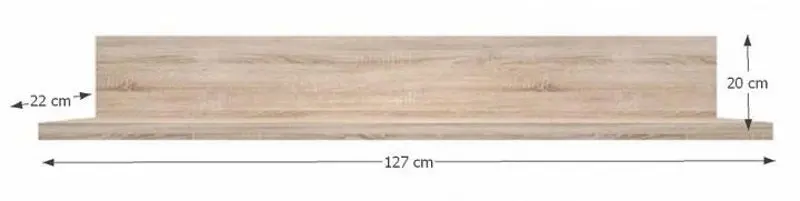 Полка Tempo Kondela Norty Typ 20 (Sonoma Oak)