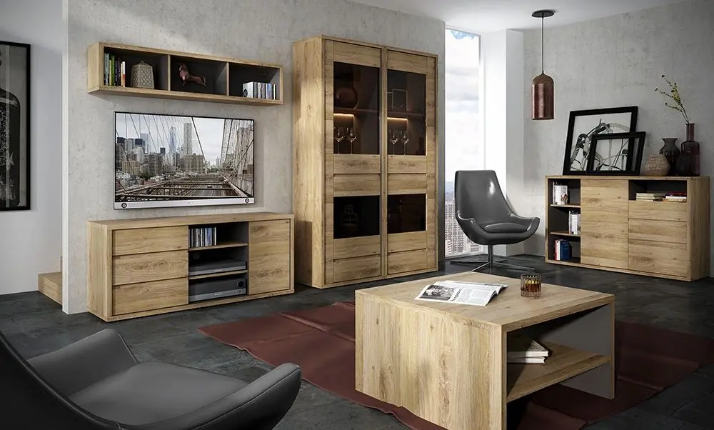 Полка Mobhaus Sheldon Typ 61 (Shetland Oak/Gray)