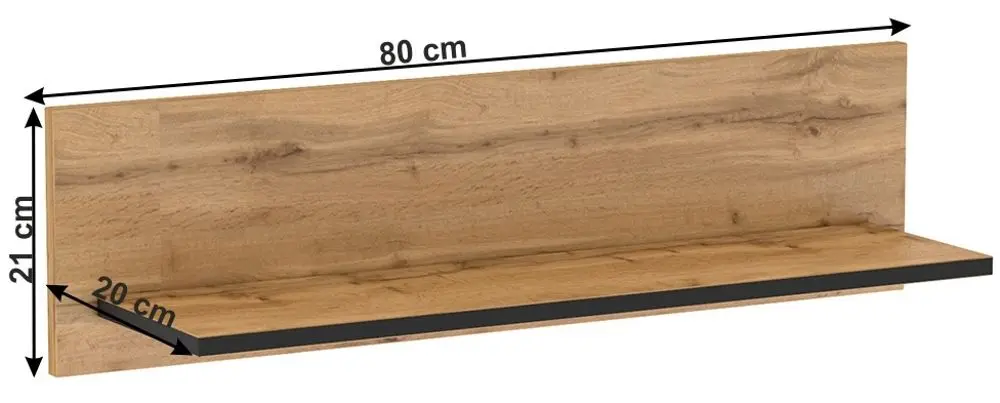 Raft Tempo Kondela Toronta U (Wotan Oak) - 3