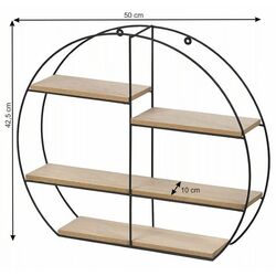 Raft suspendat Mobhaus Desio Typ 2 (Natural/Black) Thumb
