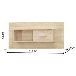 Raft suspendat Mobhaus Teyo 1D (Sonoma Oak) Thumb