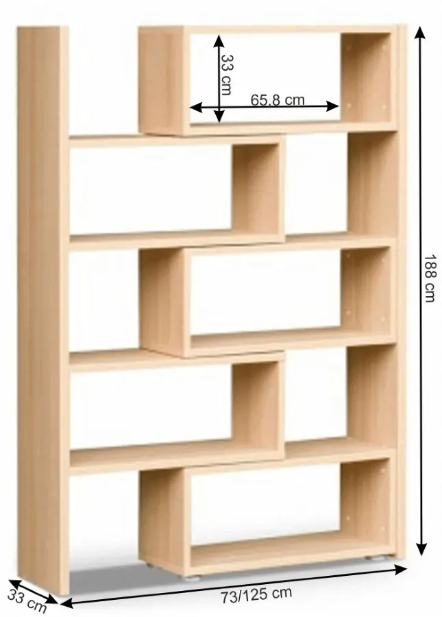 Etajera multifuncţionala Mobhaus Kloe I (Sonoma Oak)