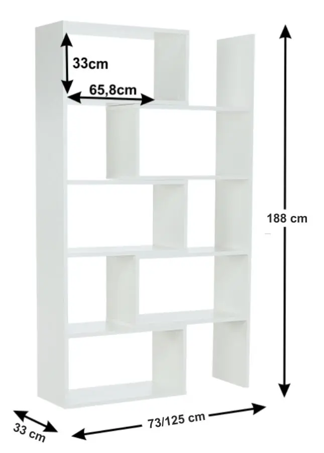 Etajera multifuncţionala Mobhaus Kloe I (White) - 11