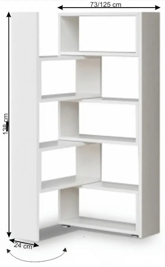 Etajera multifuncţionala Mobhaus Kloe II (White)