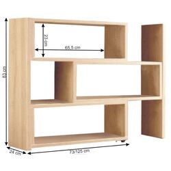 Etajera multifuncţionala Mobhaus Kloe III (Sonoma Oak) Thumb