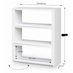 Etajera multifuncţionala Mobhaus Kloe III (White) Thumb