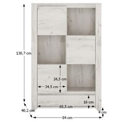 Etajera Tempo Kondela Angel Typ 31 (Craft White) Thumb