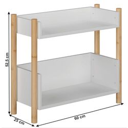 Etajera Mobhaus Baltika Typ 1 (Natural/White) Thumb