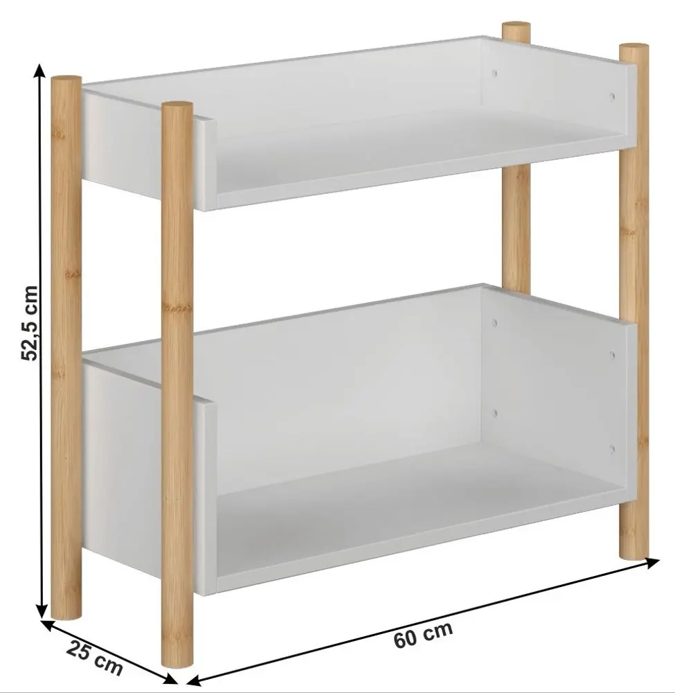 Etajera Mobhaus Baltika Typ 1 (Natural/White)