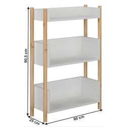 Стеллаж Mobhaus Baltika Typ 2 (Natural/White) Thumb