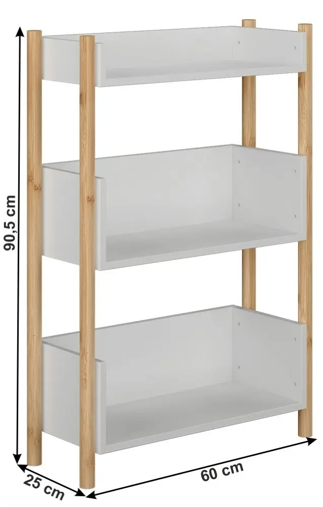 Стеллаж Mobhaus Baltika Typ 2 (Natural/White) - 3