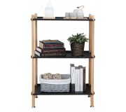 Etajera Mobhaus Dinora (Beech/Black)