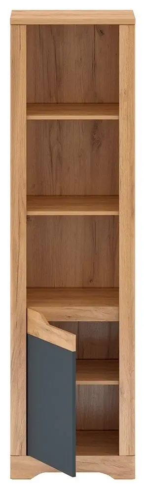 Etajera Mobhaus Fidel R1 Left (Craft Oak Golden/Graphite Gray)