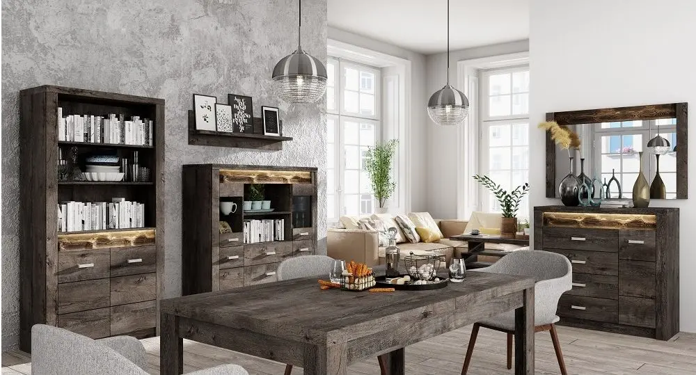 Etajera Tempo Kondela Infinity I-05 (Ash Dark)