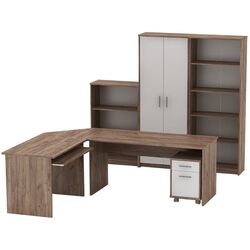 Etajera Mobhaus Johan 2 New 04 (Kraft Dunkel/White) Thumb