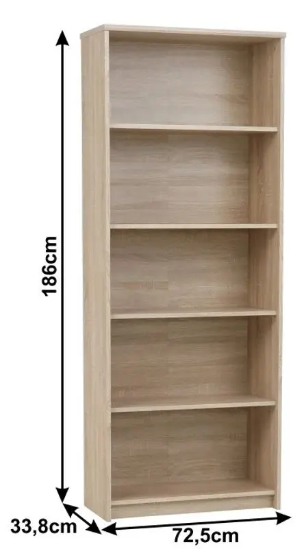 Etajera Mobhaus Johan 2 New 04 (Sonoma Oak)