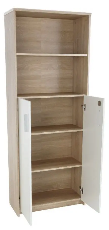 Etajera Mobhaus Johan 2 New 10 (Sonoma Oak/White)