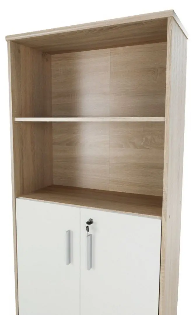 Etajera Mobhaus Johan 2 New 10 (Sonoma Oak/White)