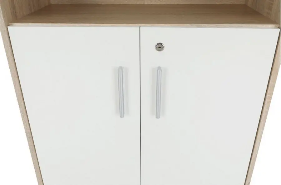 Etajera Mobhaus Johan 2 New 10 (Sonoma Oak/White)