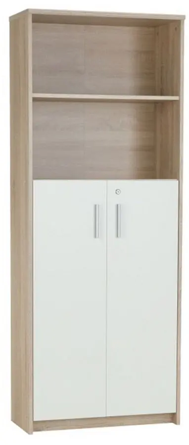 Etajera Mobhaus Johan 2 New 10 (Sonoma Oak/White)