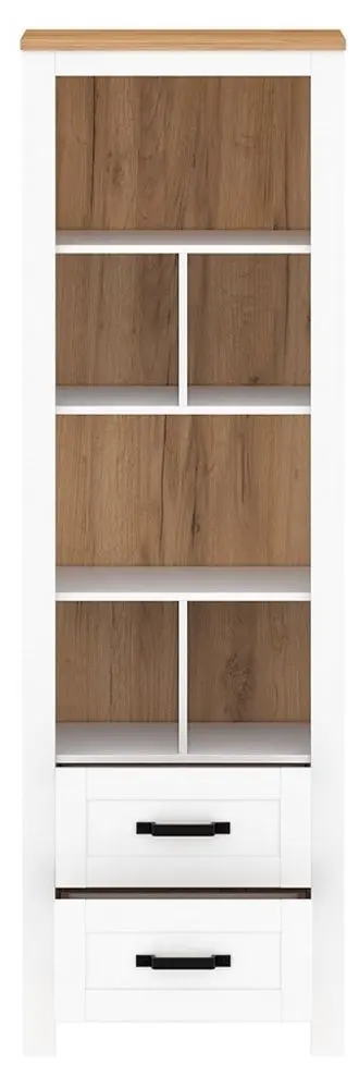 Стеллаж Tempo Kondela Lanzette R (White/Craft Oak Golden)