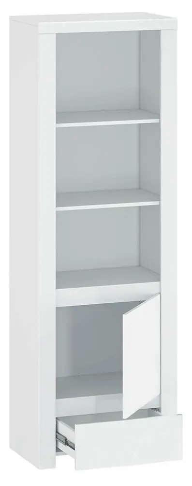 Etajera Mobhaus Lindy 1D1S (White Gloss) - 3