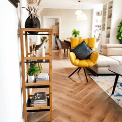 Etajera Mobhaus Naoko (Natural/Black) Thumb