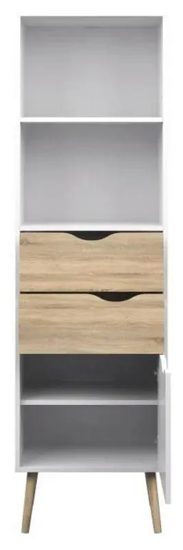 Etajera Tempo Kondela Oslo 75382 (Sonoma Oak/White)