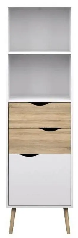 Etajera Tempo Kondela Oslo 75382 (Sonoma Oak/White)