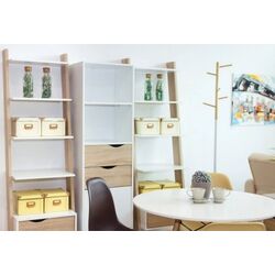 Etajera Tempo Kondela Oslo 75382 (Sonoma Oak/White) Thumb