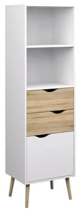 Etajera Tempo Kondela Oslo 75382 (Sonoma Oak/White)