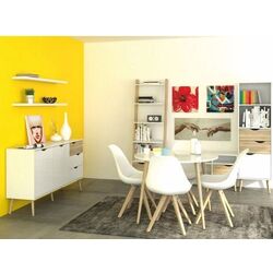 Etajera Tempo Kondela Oslo 75385 (Sonoma Oak/White) Thumb